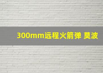 300mm远程火箭弹 莫波